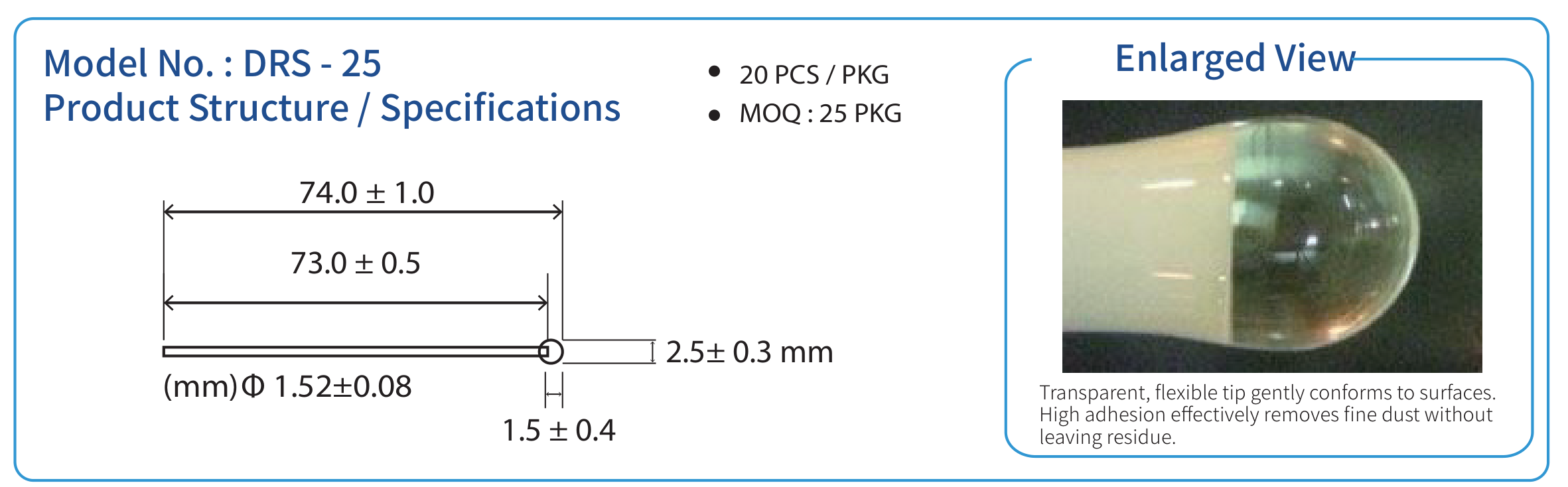 DRS-25 Product Structure and Specifications